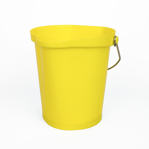 Ведро пищевое HACCPER с носиком и мерной шкалой, желтый, 12л