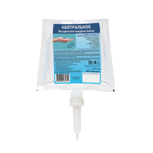 КЕМАN S2 Мыло нейтральное бесцветное без отдушки 0,475 литра