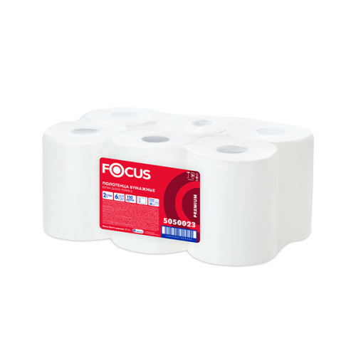 FOCUS Двухслойные полотенца для рук Extra Quick 150 м белые