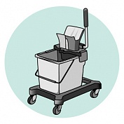 Одноведёрные тележки и вёдра